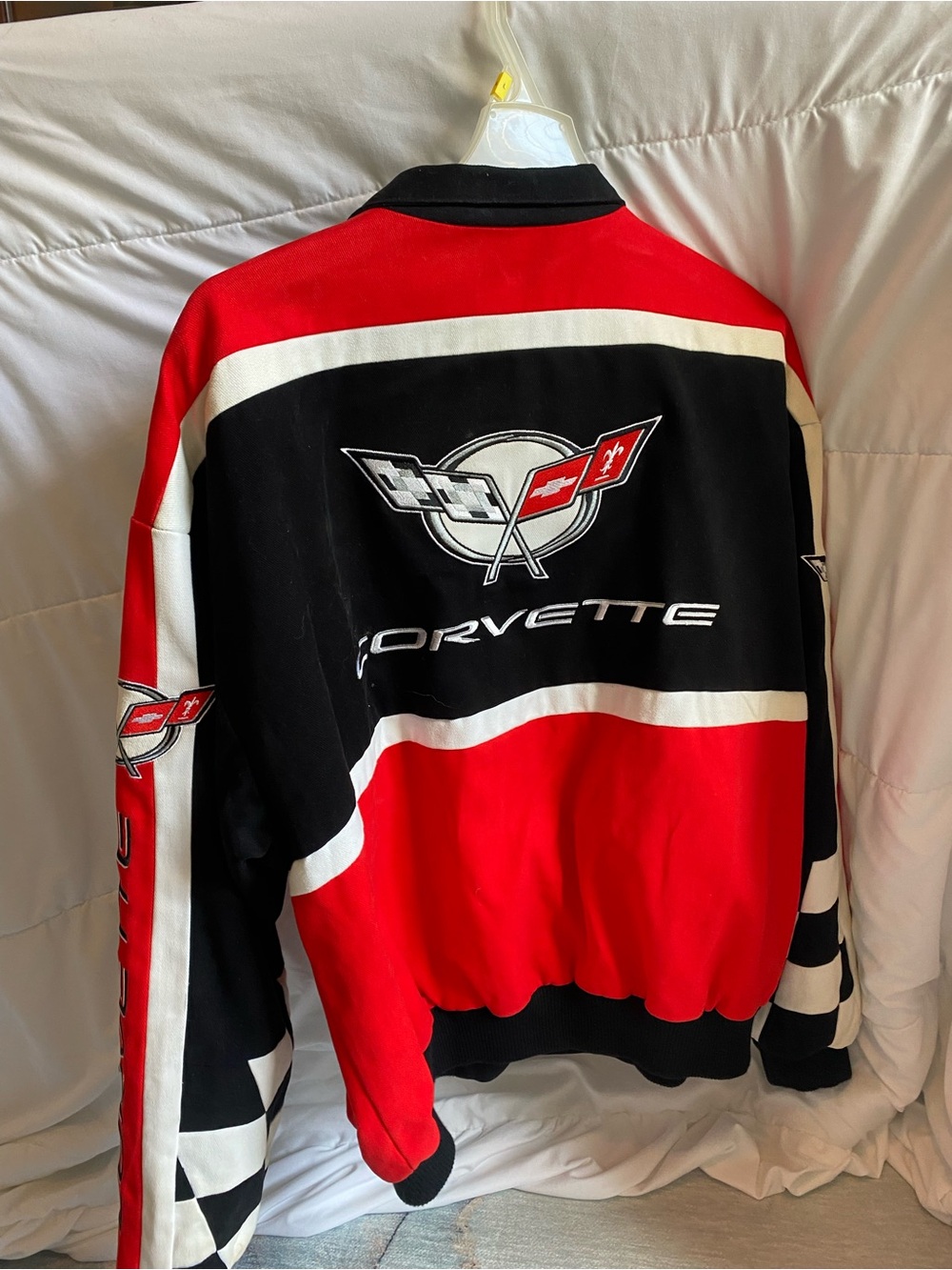 Corvette Red & Black Racing-Style Jacket - Picture 4 of 5